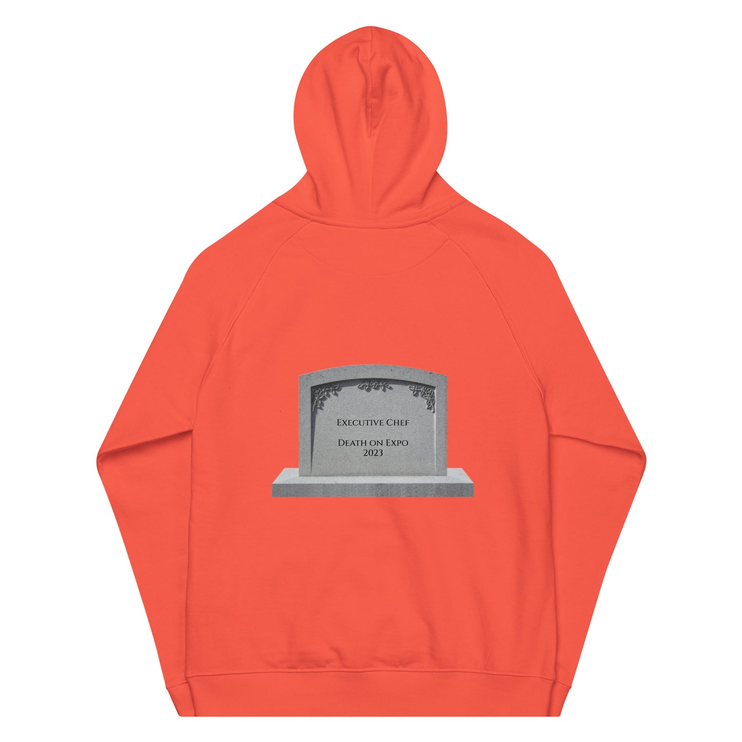 "Death on Expo" Unisex eco raglan hoodie