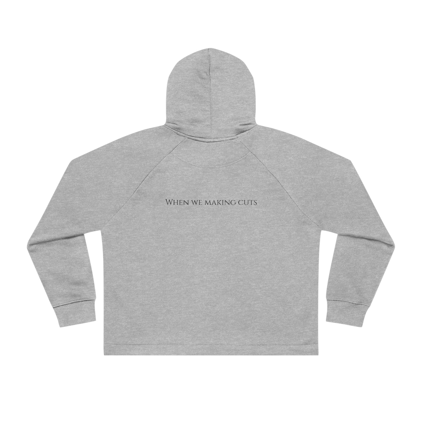 "Cuts" Cropped Hoodie Sweatshirt