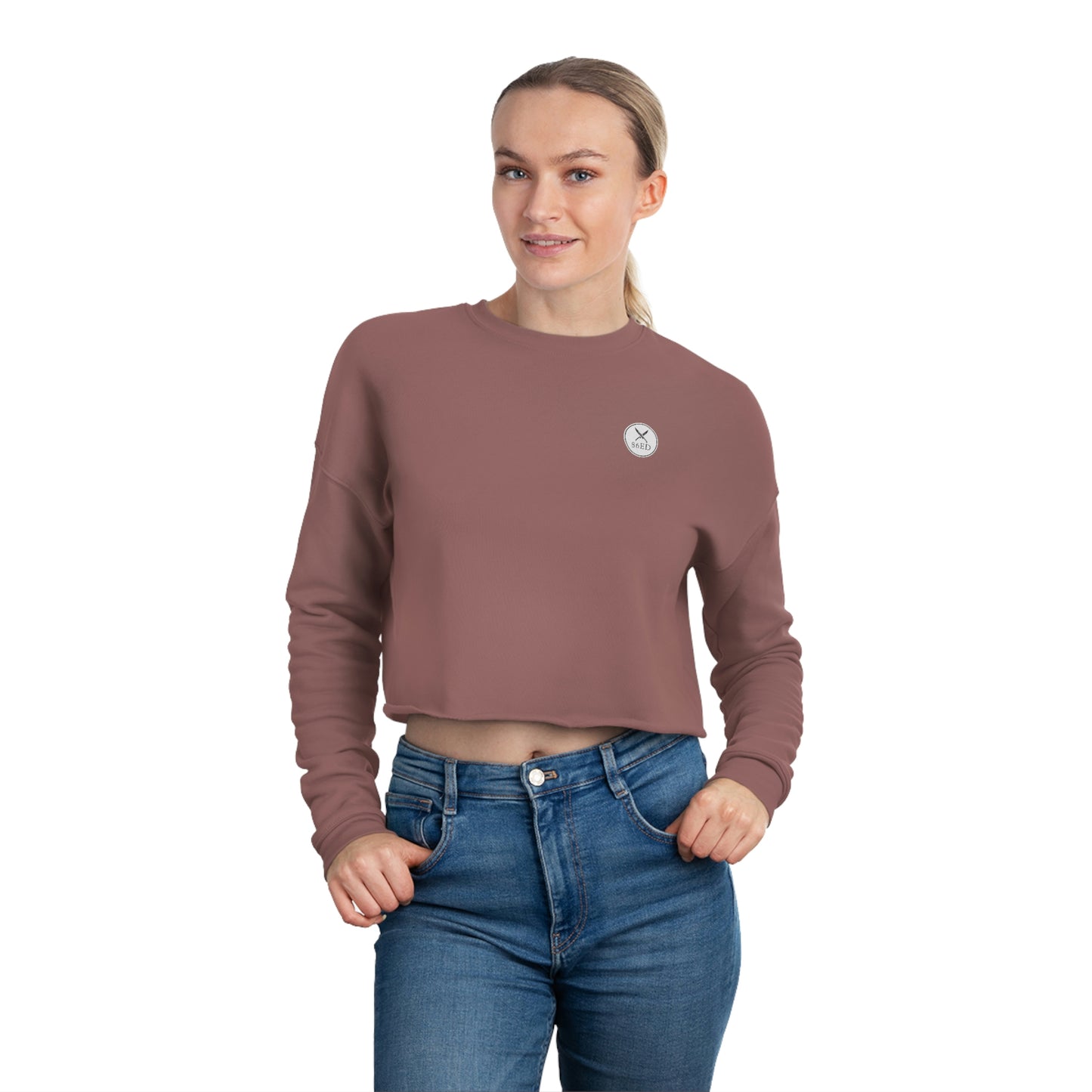 "All Lies" Women's Cropped Sweatshirt