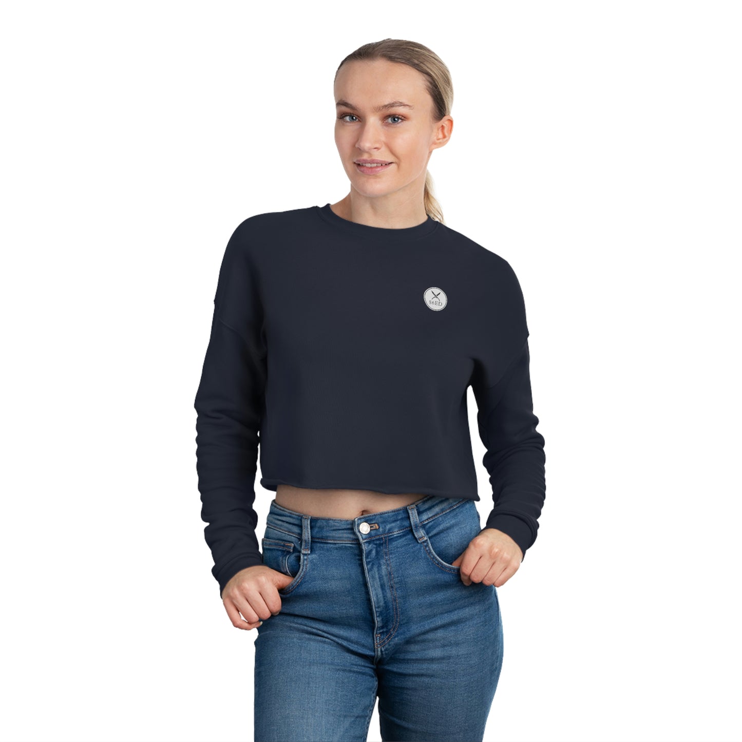 "All Lies" Women's Cropped Sweatshirt
