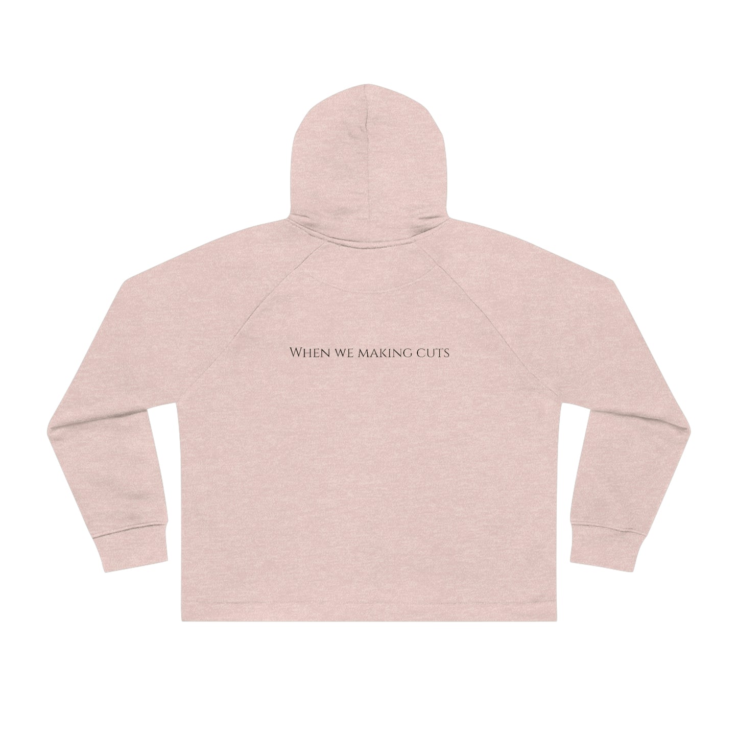 "Cuts" Cropped Hoodie Sweatshirt