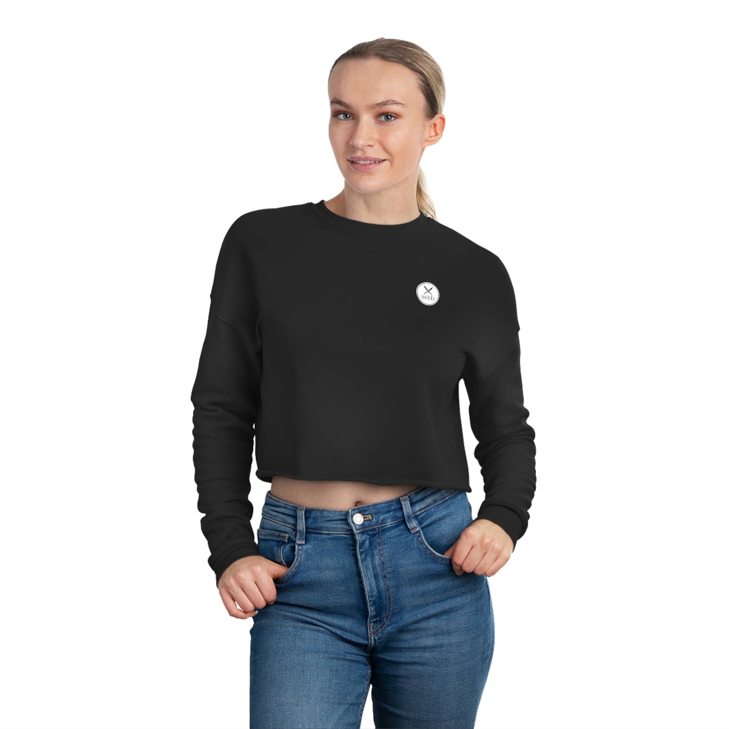 "All Lies" Women's Cropped Sweatshirt