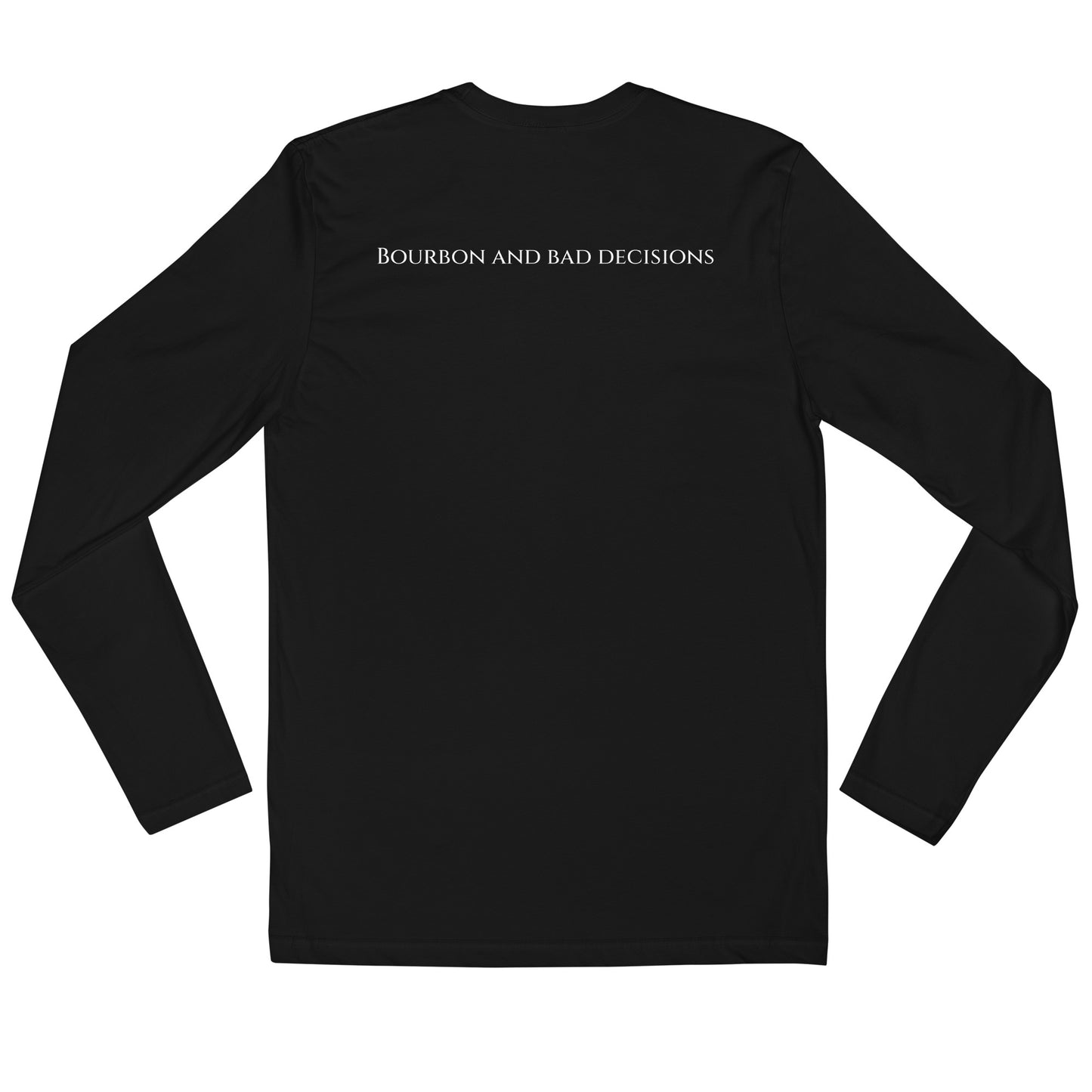 "Bourbon" Long Sleeve Fitted Crew