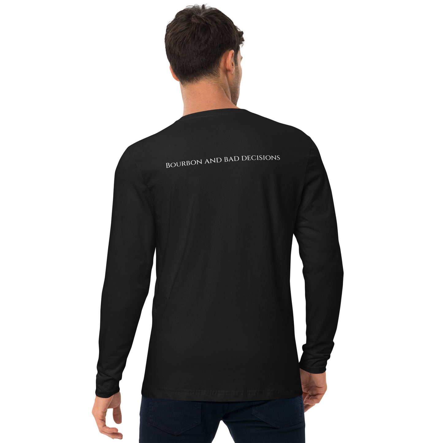 "Bourbon" Long Sleeve Fitted Crew