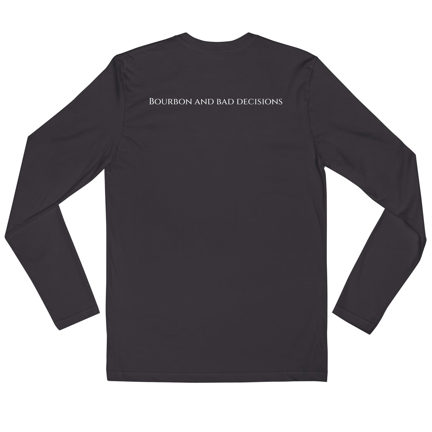 "Bourbon" Long Sleeve Fitted Crew