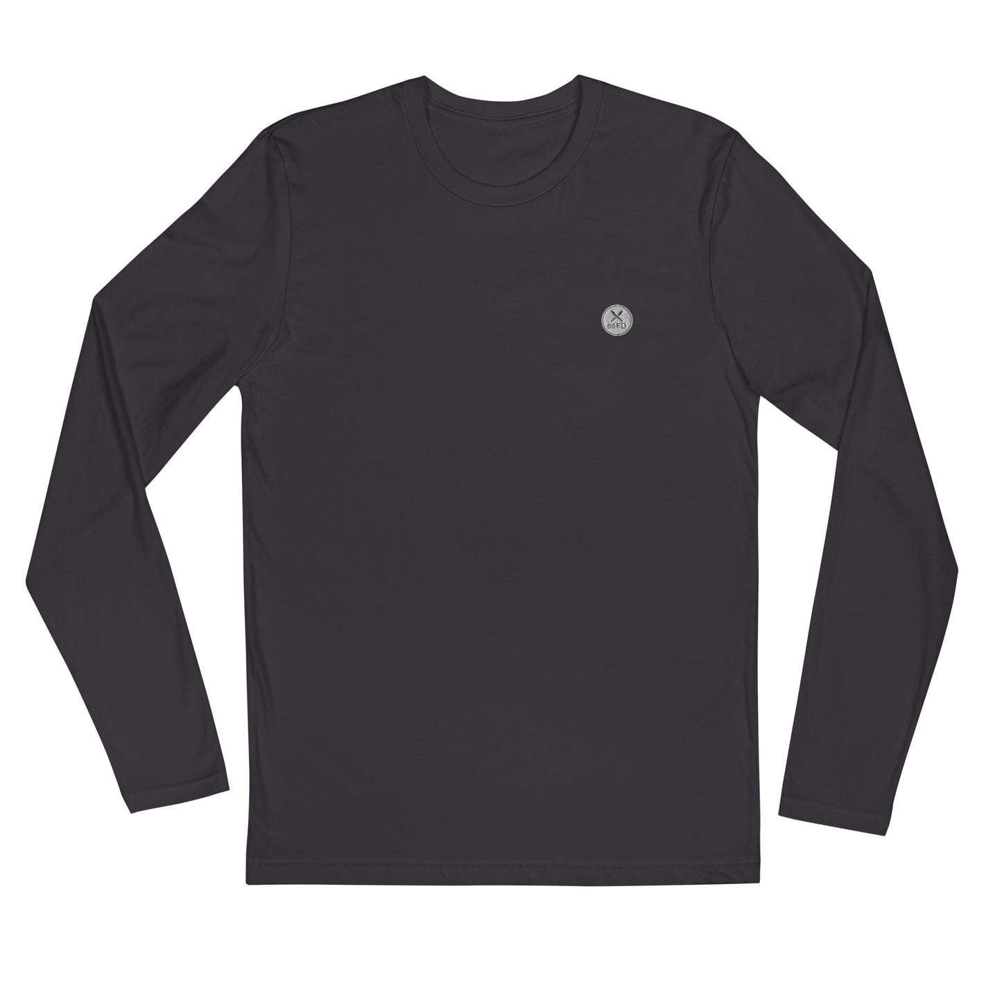 "Bourbon" Long Sleeve Fitted Crew