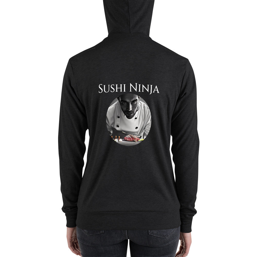 "Sushi Ninja" Unisex zip hoodie