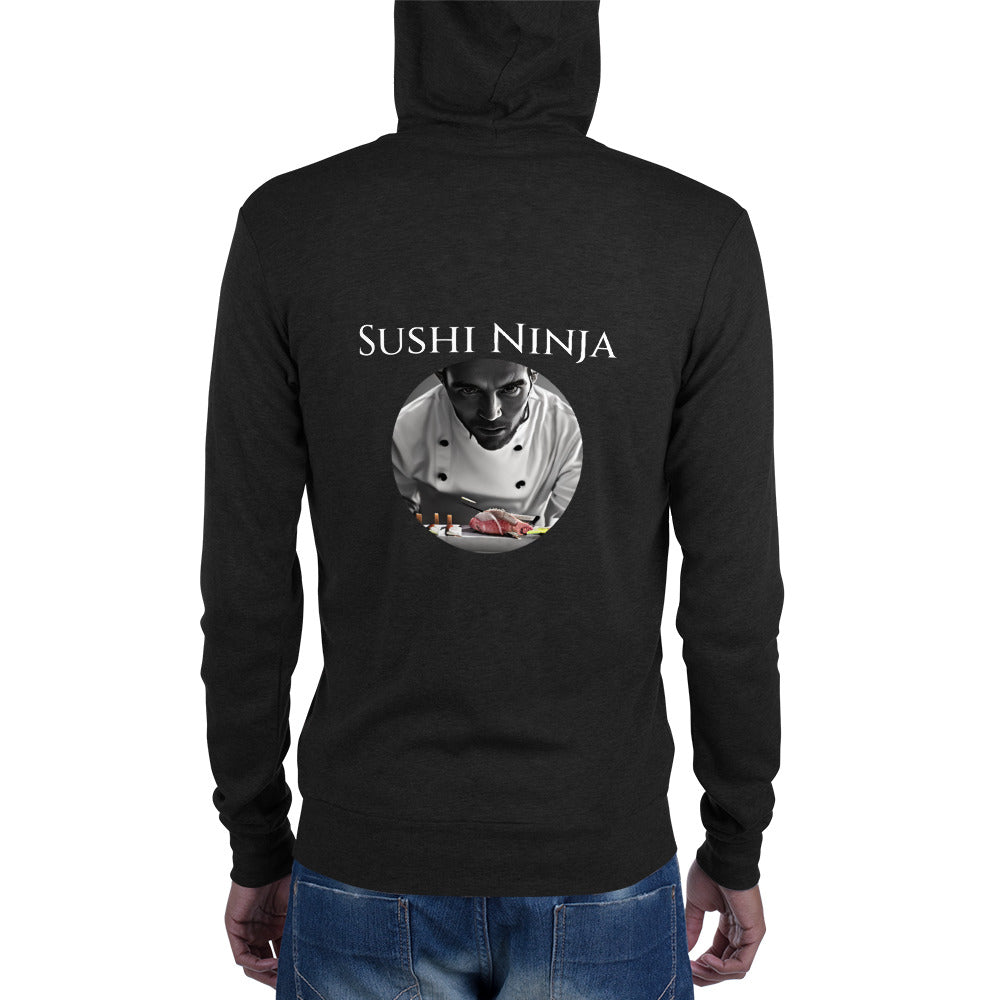 "Sushi Ninja" Unisex zip hoodie