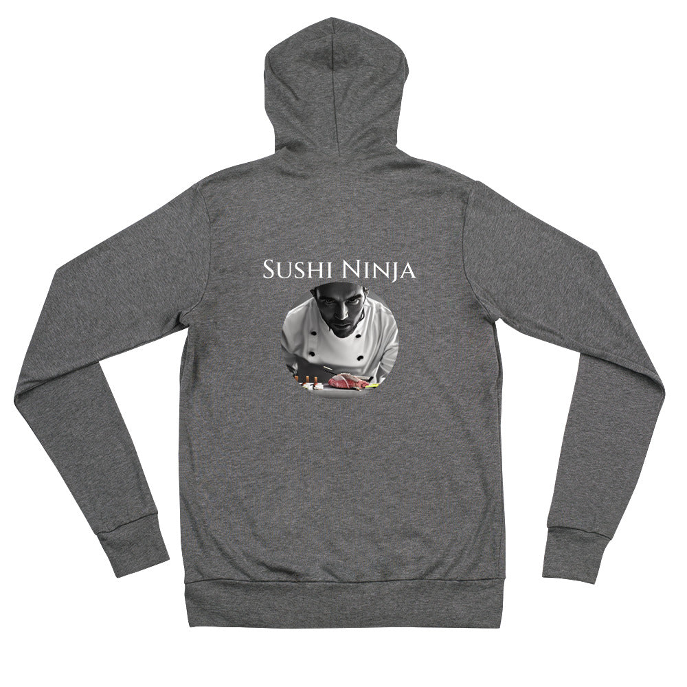 "Sushi Ninja" Unisex zip hoodie