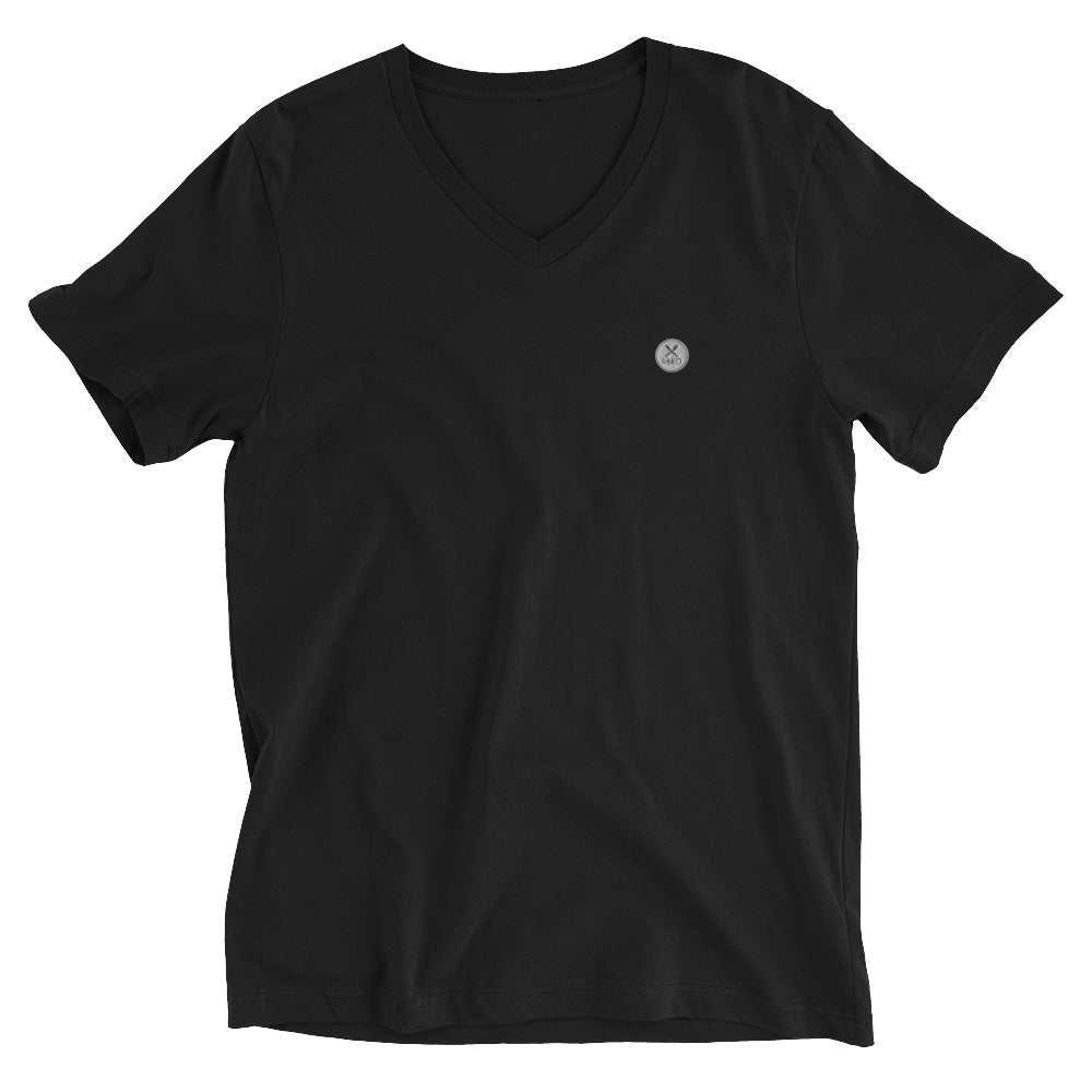 "Cuts" Unisex Short Sleeve V-Neck T-Shirt