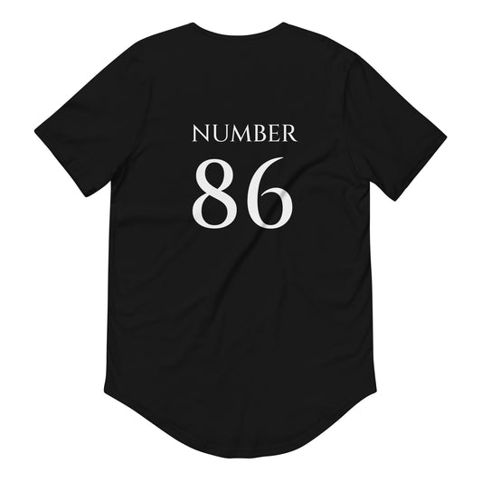 "Team 86ed" Men's Curved Hem T-Shirt