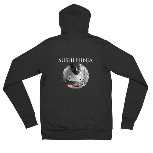 "Sushi Ninja" Unisex zip hoodie