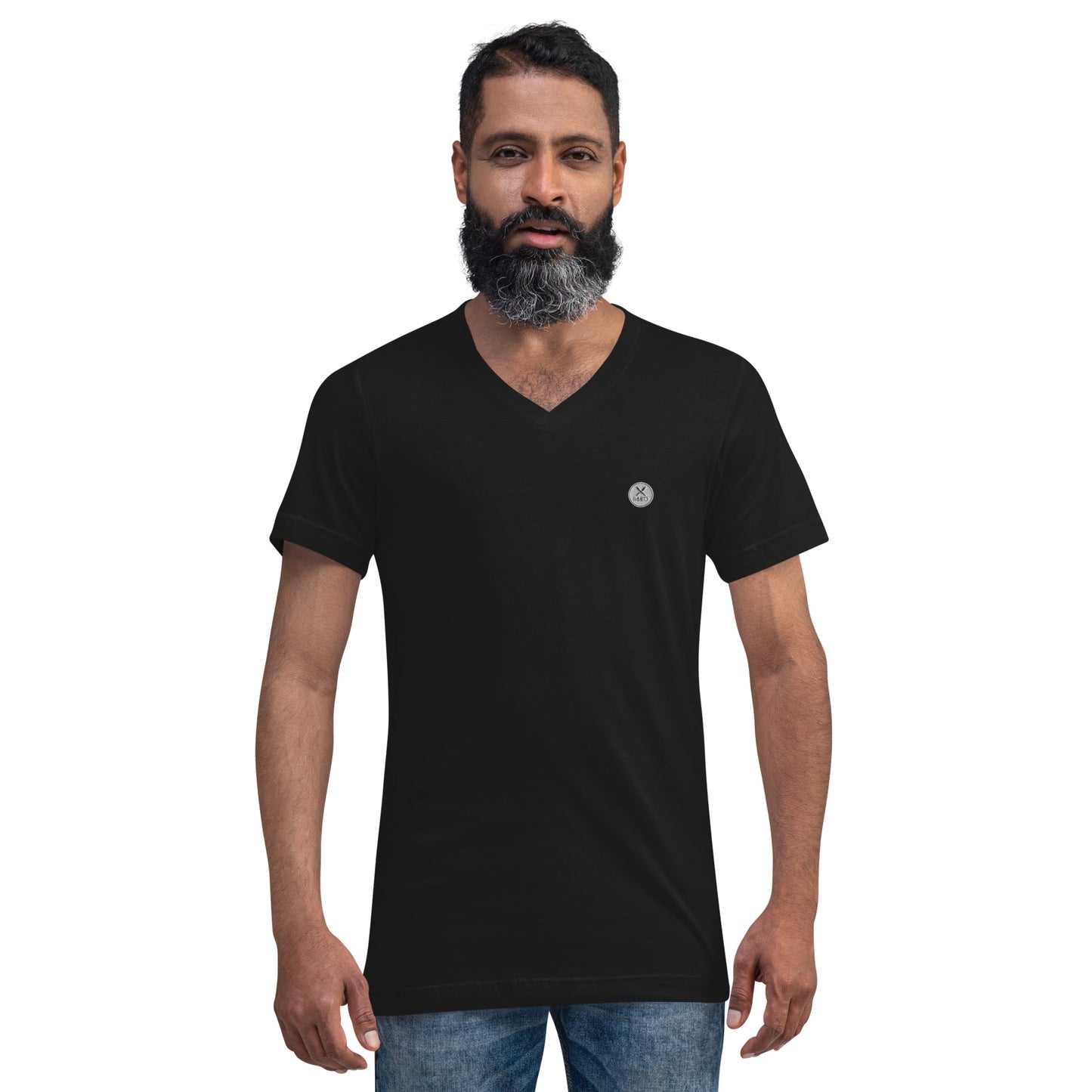 "Cuts" Unisex Short Sleeve V-Neck T-Shirt