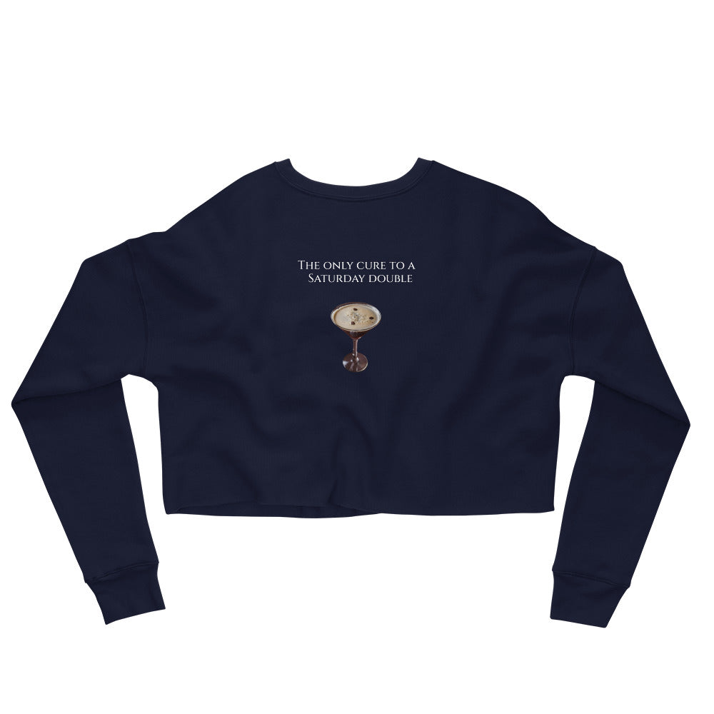 "Espresso" Crop Sweatshirt